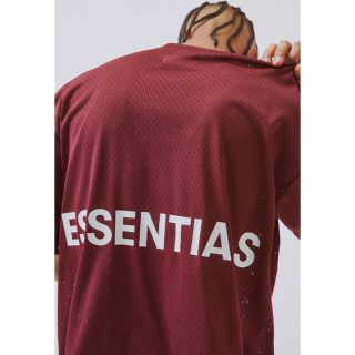 フィアオブゴッド(FEAR OF GOD)のFOG Essentials Mesh Tシャツ 濃赤 ワインレッド(Tシャツ/カットソー(半袖/袖なし))