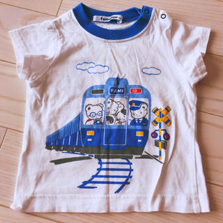 ファミリア(familiar)のファミリア 電車 Tシャツ 80(Ｔシャツ)