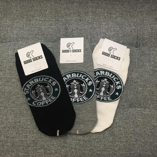 スターバックスコーヒー(Starbucks Coffee)の【新品未使用】スターバックス靴下☆レディース3足組セット(ソックス)