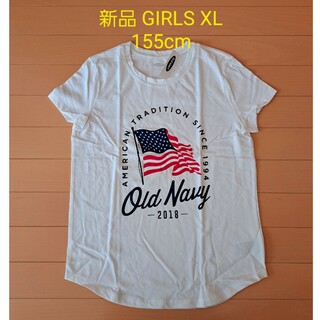 オールドネイビー(Old Navy)の最終価格★新品 GIRLS (XL) 155㎝ フラッグTシャツ OLDNAVY(Tシャツ(半袖/袖なし))