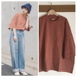 ユニクロ(UNIQLO)のオーバーサイズスクエアＴ(5分袖)(Tシャツ(半袖/袖なし))