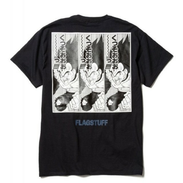 Supreme(シュプリーム)のドラゴンボール×F-LAGSTUF-F "Vegeta" Tee黒L メンズのトップス(Tシャツ/カットソー(半袖/袖なし))の商品写真