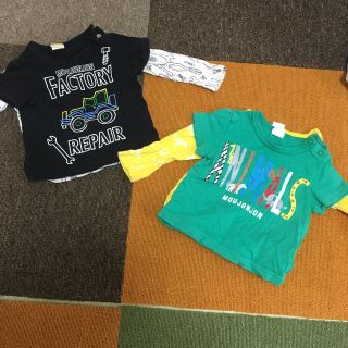 ムージョンジョン(mou jon jon)のムージョンジョン重ね着シャツ4枚セット80(Ｔシャツ)