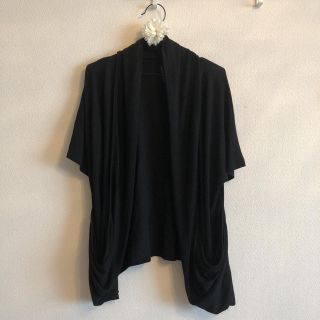 アンタイトル(UNTITLED)の♡新品♡アンタイトル 定価15000円 黒半袖カーディガン  M38 9号 2(カーディガン)