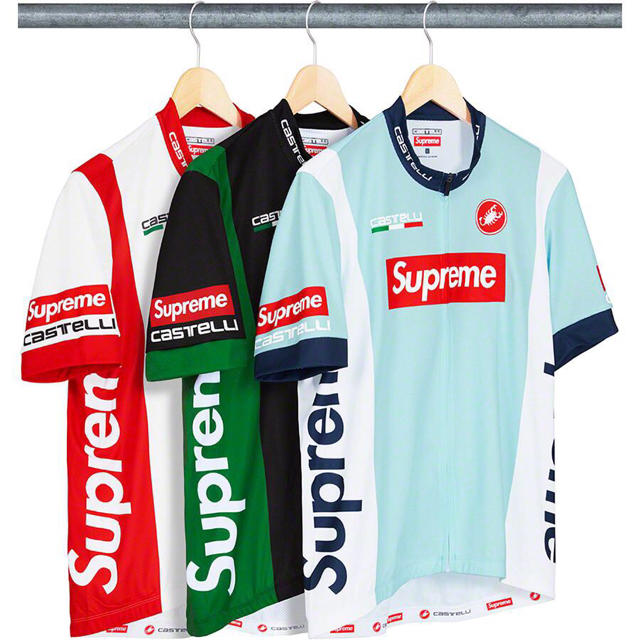 メンズsupream cycling jersey 黒