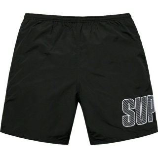 シュプリーム(Supreme)のlogo applique water short black M(水着)