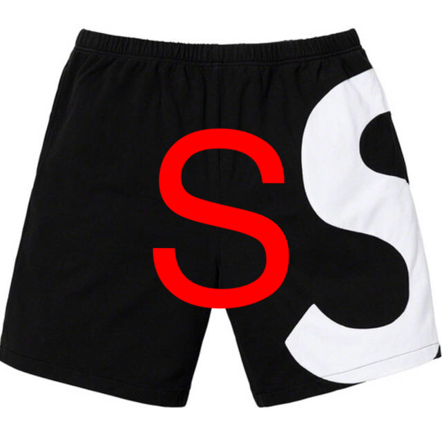 Supreme S Logo Short Black 黒