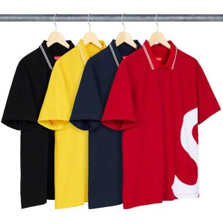 シュプリーム(Supreme)のS LOGO polo 赤 M(ポロシャツ)