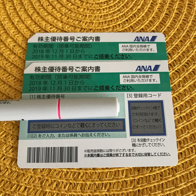 ANA(全日本空輸)(エーエヌエー(ゼンニッポンクウユ))のANA チケットの優待券/割引券(その他)の商品写真