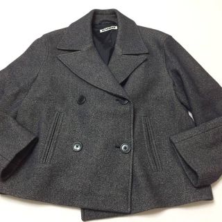 ジルサンダー(Jil Sander)の超美品　ジルサンダー　カシミア主ツイードデザインＰコート　国内正規品(ピーコート)