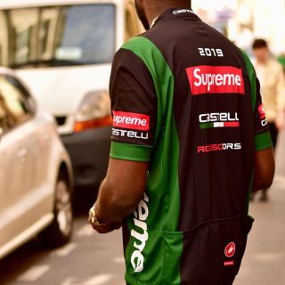 supreme Castelli Cycling Jersey 水色 Mサイズ