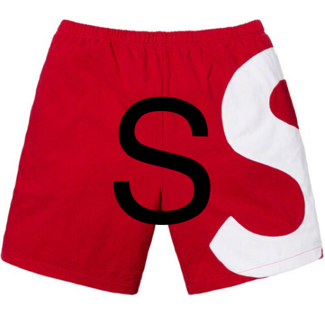 Supreme S Logo Short Red 赤