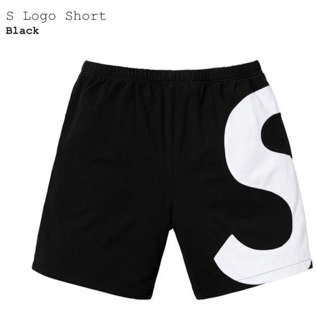 M 黒 supreme s logo shortメンズ