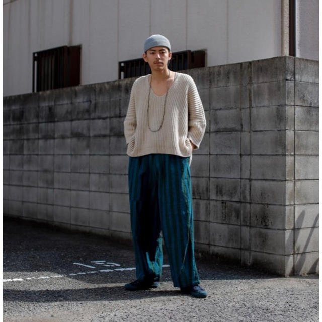 NEEDLES H.D. PANT AIZU TSUMUGI ヒザデルパンツ S