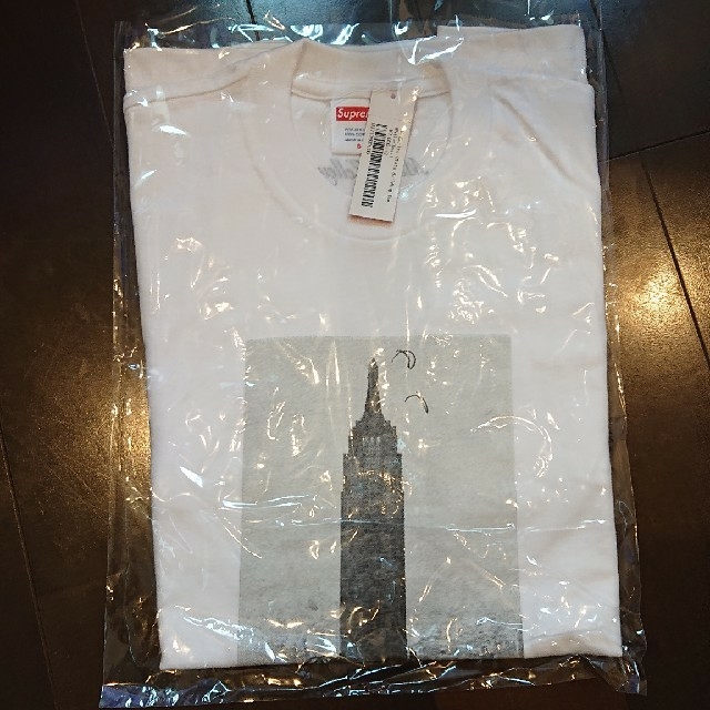 【お買得！】 Supreme - 白S Tee Bld State Empire 18fw supreme Tシャツ+カットソー(半袖+袖なし)