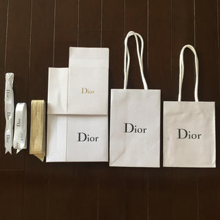 ディオール(Dior)のDior ショップ袋 ボックス リボン 三点セット(ショップ袋)