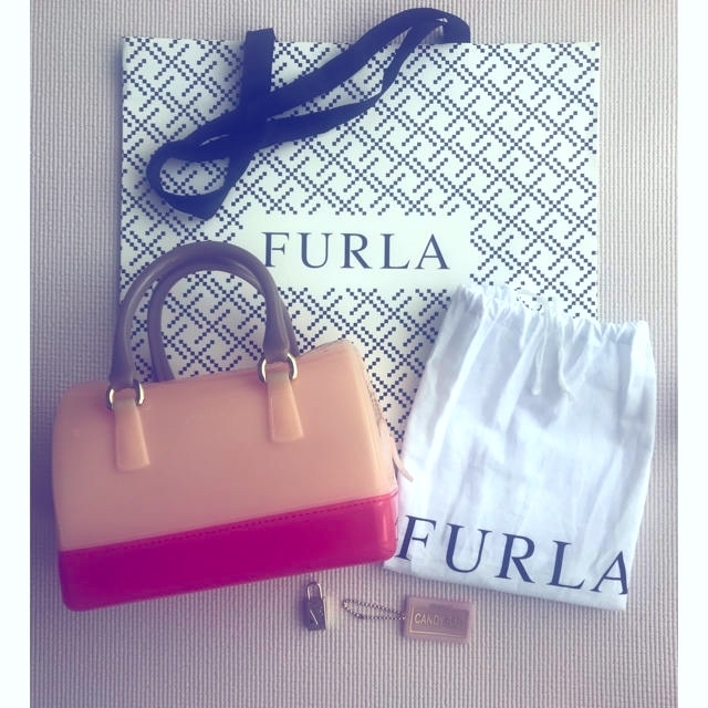 ☆FURLA ☆CANDY  ピンク&ベージュ