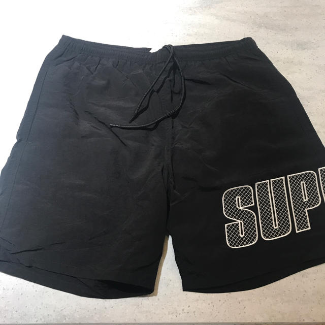 翌日配送可能 supreme logo applique water short S | artfive.co.jp