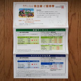 本田技研　株主優待　2020(遊園地/テーマパーク)