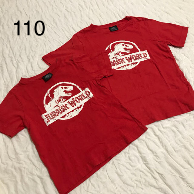 GU(ジーユー)の【おそろい】キッズTシャツ 110 キッズ/ベビー/マタニティのキッズ服男の子用(90cm~)(Tシャツ/カットソー)の商品写真