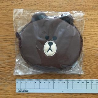 LINE FRIENDS ブラウン ポーチ(キャラクターグッズ)