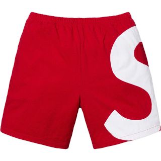 シュプリーム(Supreme)のsupreme S Logo Short 19ss msize red 新品 (ショートパンツ)