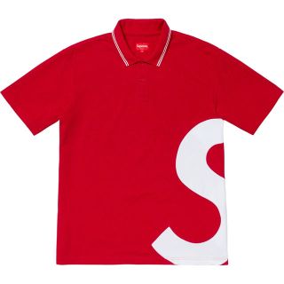 シュプリーム(Supreme)のsupreme S Logo Polo L size red 19ss 新品(ポロシャツ)