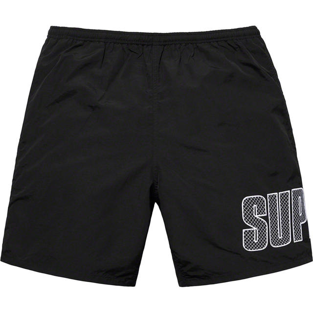 水着/浴衣supreme Logo Appliqué Water Short BLACK