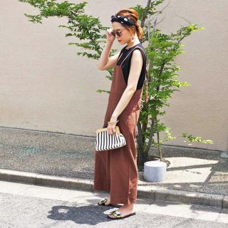 ザラ(ZARA)の 新品未使用 タグ有り！リネンLOOKコットンサロペット(サロペット/オーバーオール)