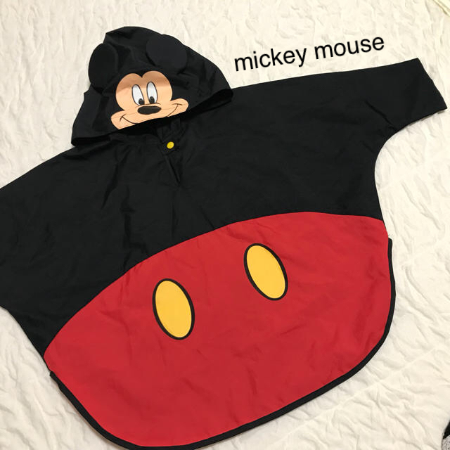 Disney(ディズニー)の【ミッキー】レインポンチョ キッズ/ベビー/マタニティのこども用ファッション小物(レインコート)の商品写真
