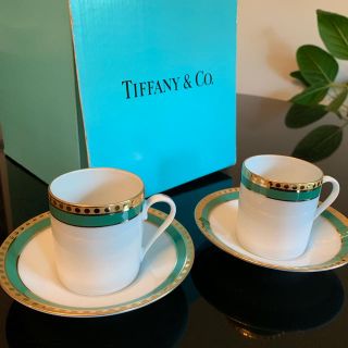 ティファニー(Tiffany & Co.)のTiffany & Co.  カップアンドソーサー 新品未使用(グラス/カップ)