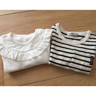 ユニクロ(UNIQLO)のベビー トップス ロンＴ 2枚セット(シャツ/カットソー)