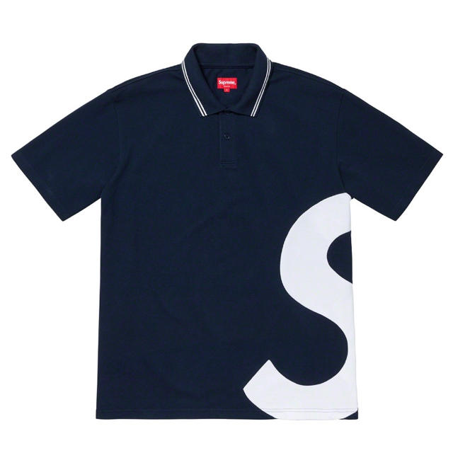 XL 紺 Supreme S Logo Polo T-shirt Navyトップス