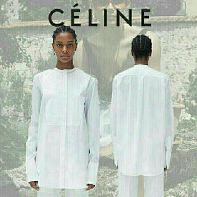 celine(セリーヌ)の専用♡セリーヌ タキシード シャツ 36サイズ  レディースのトップス(シャツ/ブラウス(長袖/七分))の商品写真