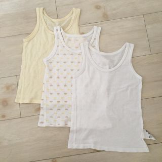 ユニクロ(UNIQLO)のUNIQLO＊ベビー肌着 90 3枚セット(下着)