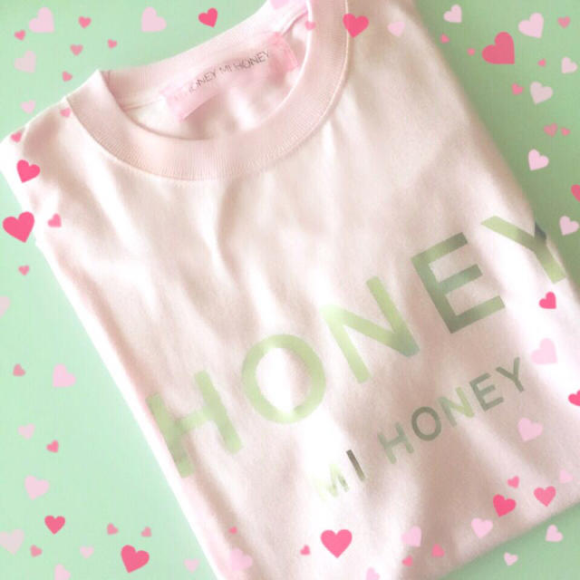Honey mi Honey(ハニーミーハニー)のhoneymehoney ロゴTシャツ レディースのトップス(Tシャツ(半袖/袖なし))の商品写真