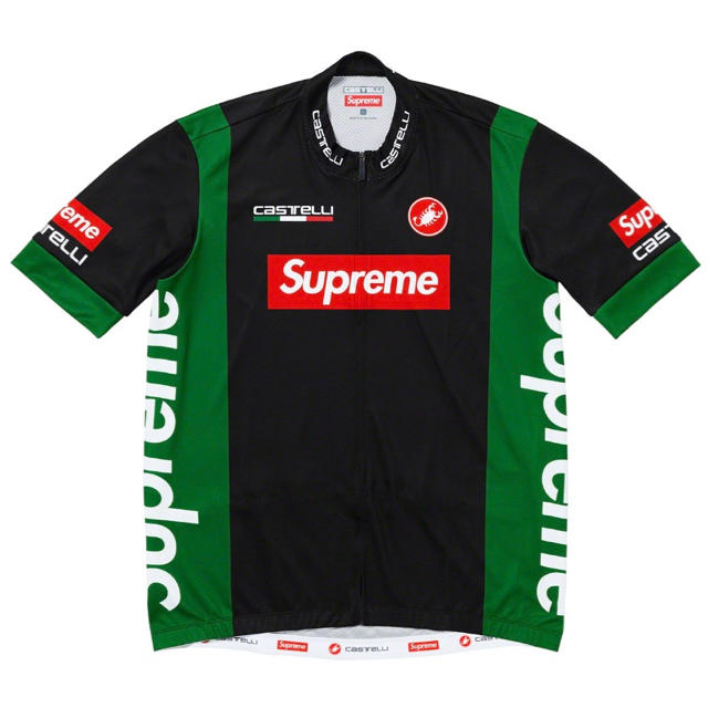 L 黒 Supreme Castelli Cycling Jersey