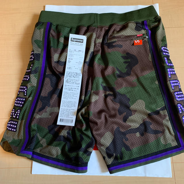 Supreme Rhinestone Basketball Short カモ