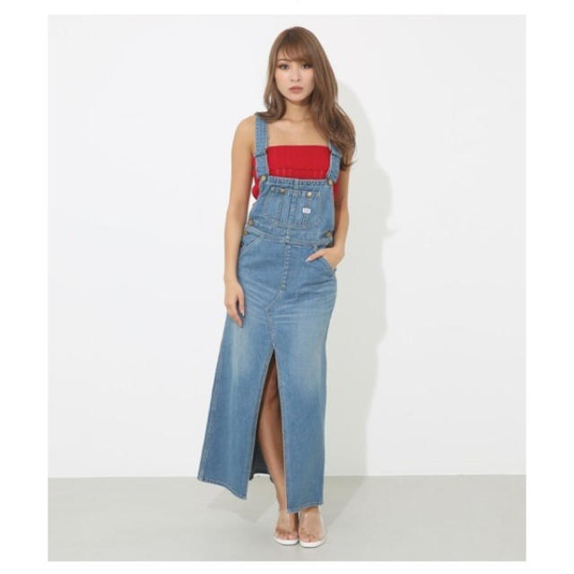 rienda(リエンダ)のrienda Lee×rienda DENIMサロペットSK レディースのパンツ(サロペット/オーバーオール)の商品写真