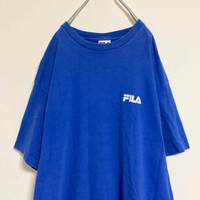 FILA(フィラ)の【90s Made in USA 】FILA 人気のワンポイント刺繍ロゴTシャツ メンズのトップス(Tシャツ/カットソー(半袖/袖なし))の商品写真