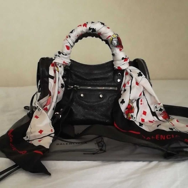 SALE/78%OFF】 BALENCIAGA スカーフ付きハンドバック バレンシアガ
