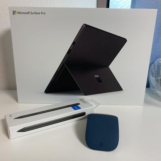 マイクロソフト(Microsoft)のSurface pro 6 ブラック キーボード、ペン、マウス付き保証期間中(タブレット)