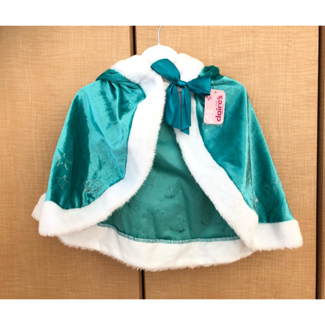 claire's(クレアーズ)のディズニープリンセスポンチョ(アリエル) キッズ/ベビー/マタニティのキッズ服女の子用(90cm~)(その他)の商品写真