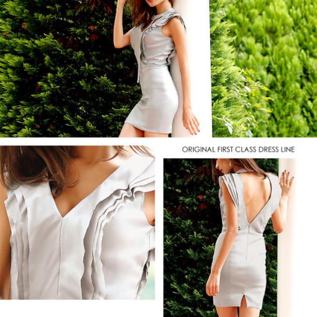 AngelR(エンジェルアール)のAngel R チョーカー付きレイヤードミニドレス レディースのフォーマル/ドレス(ミニドレス)の商品写真