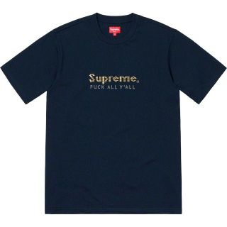 シュプリーム(Supreme)の希少Sサイズ Supreme Gold Bars Tee Navy 紺(Tシャツ/カットソー(半袖/袖なし))