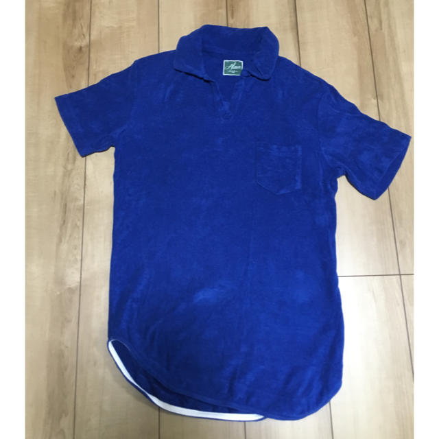 JOE様専用 ポロシャツ 襟付き 半袖 ブルー メンズのトップス(ポロシャツ)の商品写真