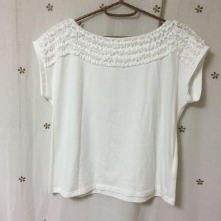 アナトリエ(anatelier)のオフィスファッションにも♡フリルＴシャツ(Tシャツ(半袖/袖なし))