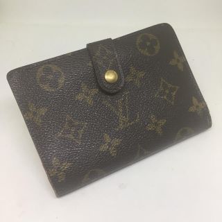 ルイヴィトン(LOUIS VUITTON)の【Louis Vuitton】がま口折り財布★　モノグラム　茶色　ヴィトン (折り財布)