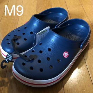 クロックス(crocs)の新品 クロックス クロックバンド ネイビー M9 27cm 人気 定番カラー(サンダル)