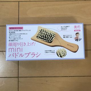 ショウガクカン(小学館)の美的 ８月号 ♡ ミニパドルブラシ ♡ 新品未開封(その他)